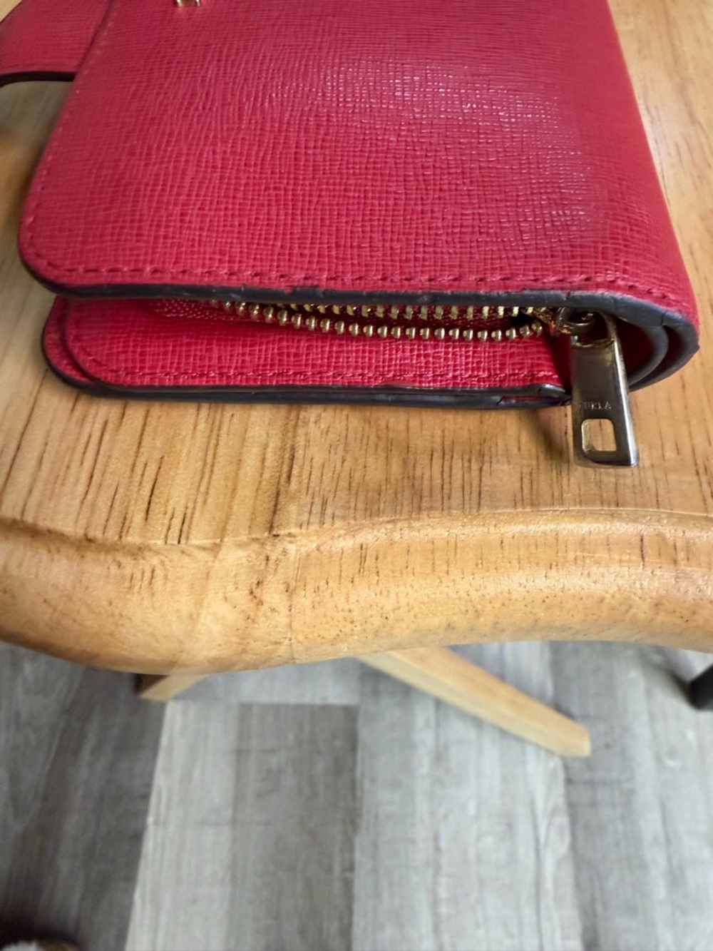 Furla Pink-Red Wallet with Logo Accent - Picture 7 of 7